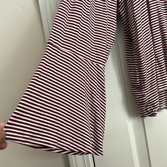 Arizona jean co Red white stripe shirt - Picture 5 of 7